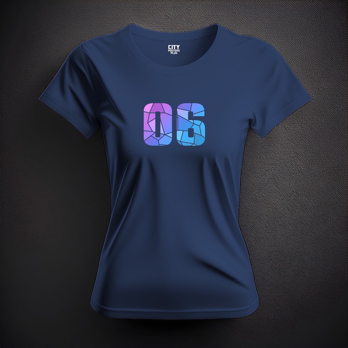 06 Number Women T-Shirt (Navy Blue)