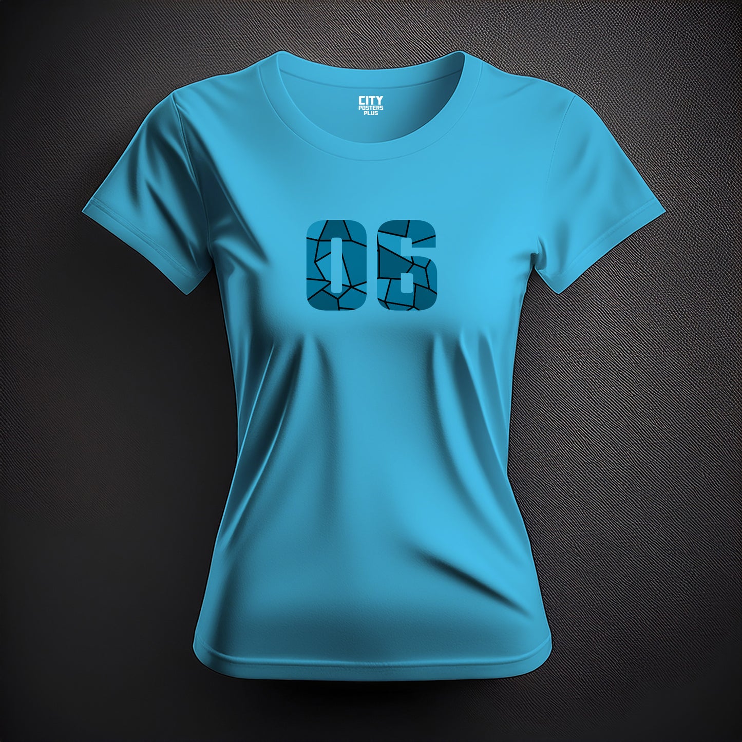 06 Number Women T-Shirt (Sky Blue)