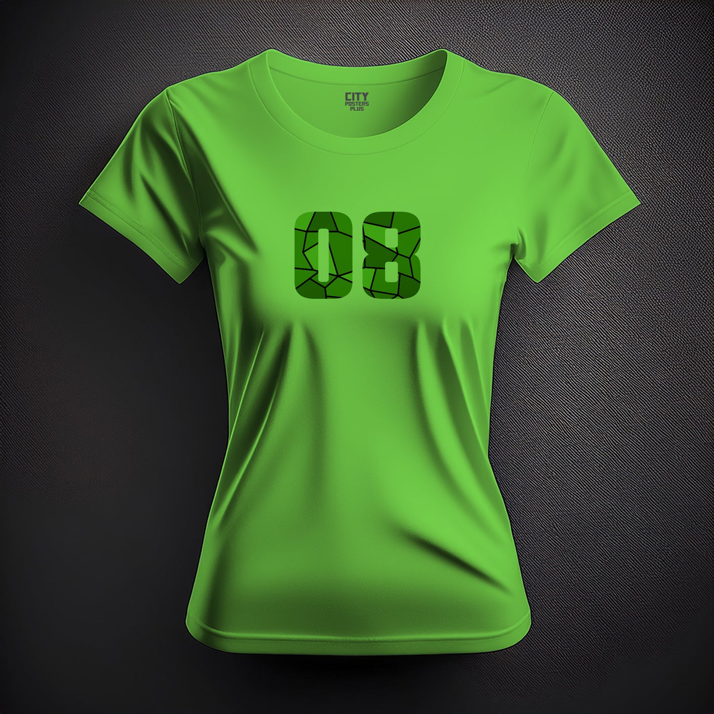 08 Number Women T-Shirt (Liril Green)