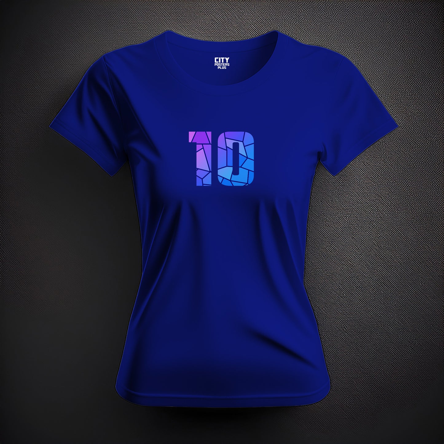 10 Number Women T-Shirt (Royal Blue)