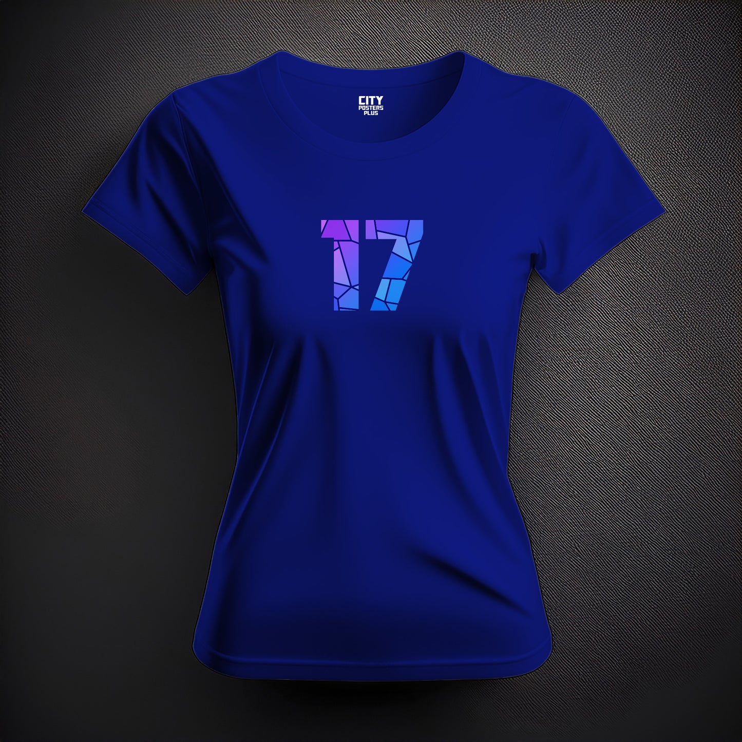 17 Number Women T-Shirt (Royal Blue)