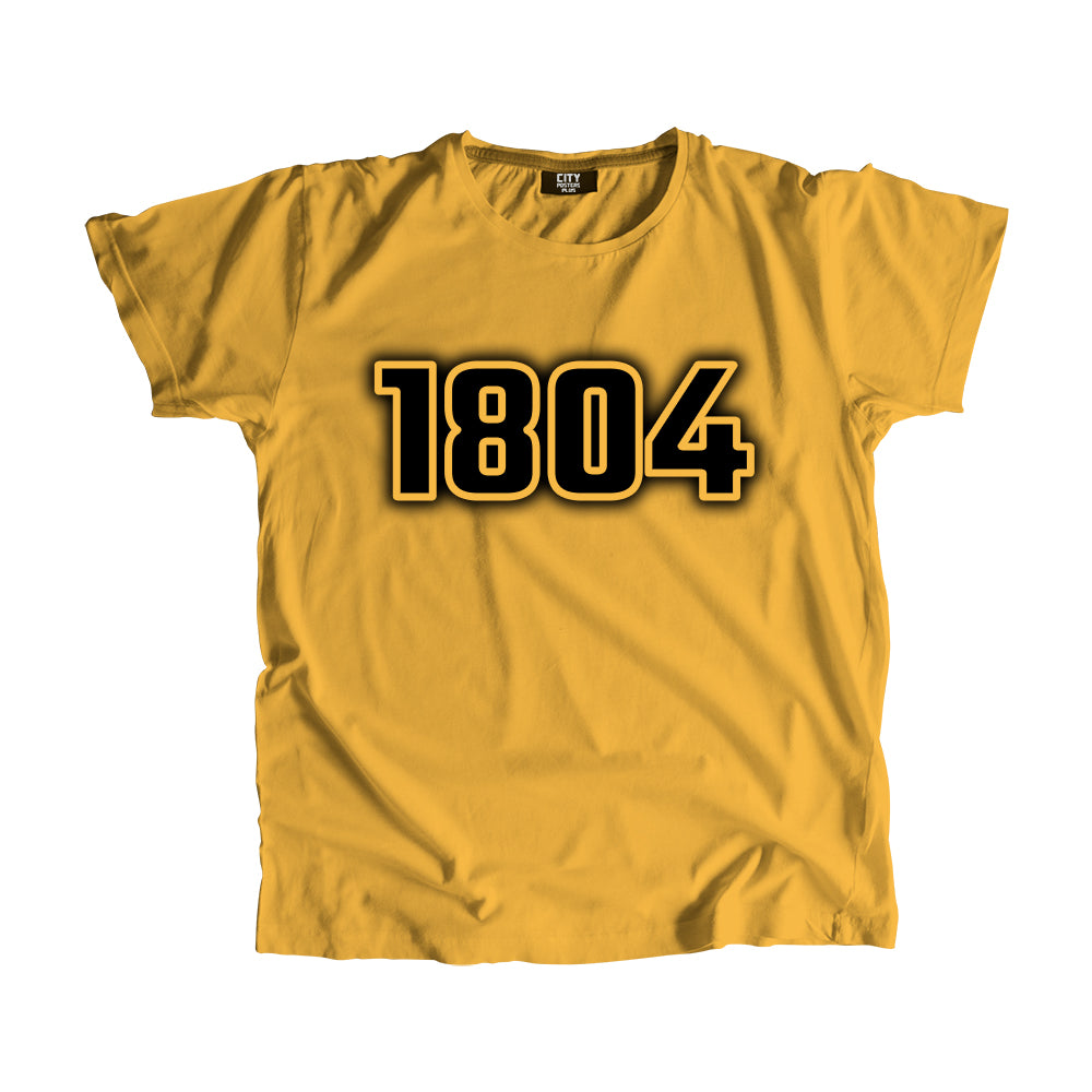 1804 Year Men Unisex T-Shirt (Golden Yellow)