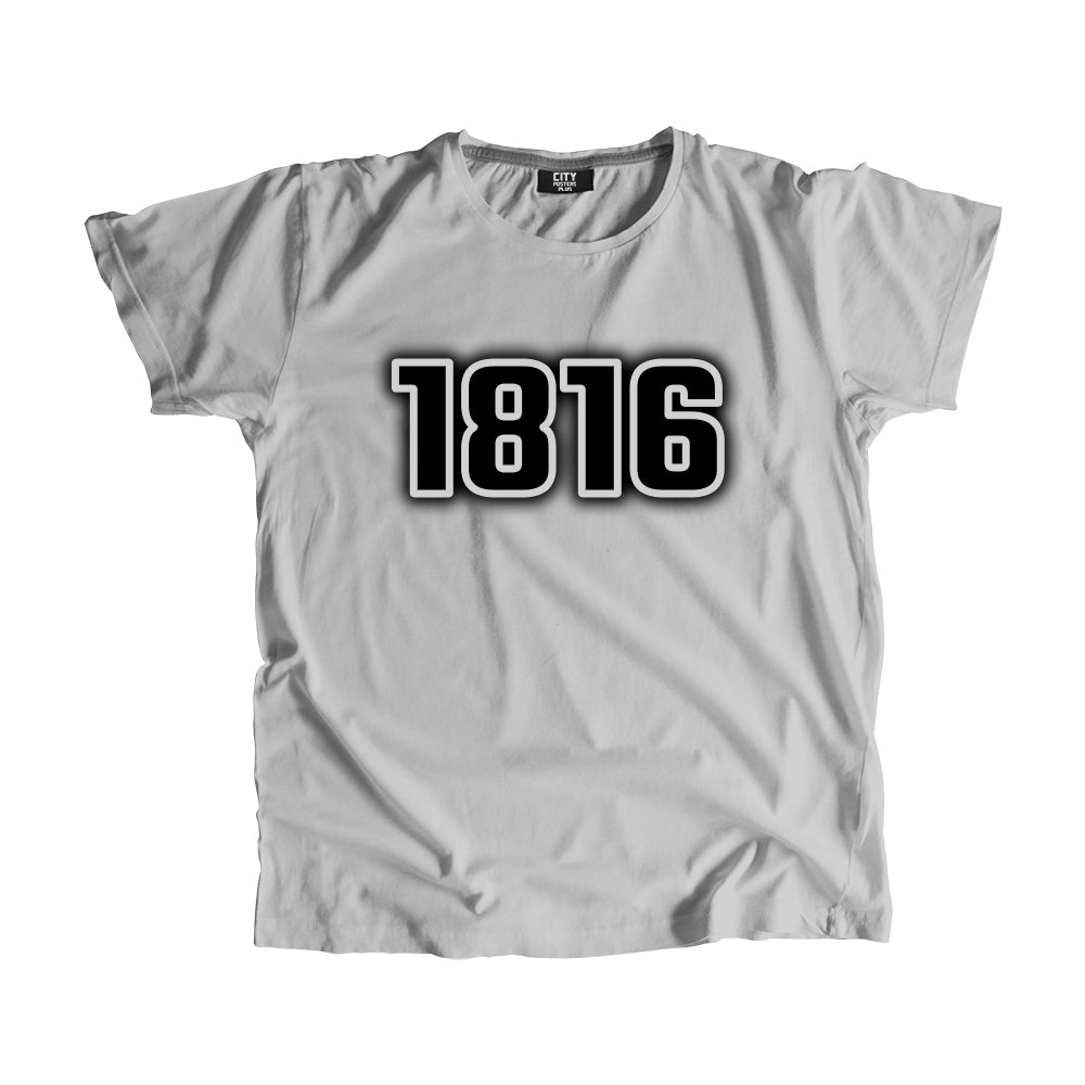 1816 Year Men Unisex T-Shirt (Melange Grey)
