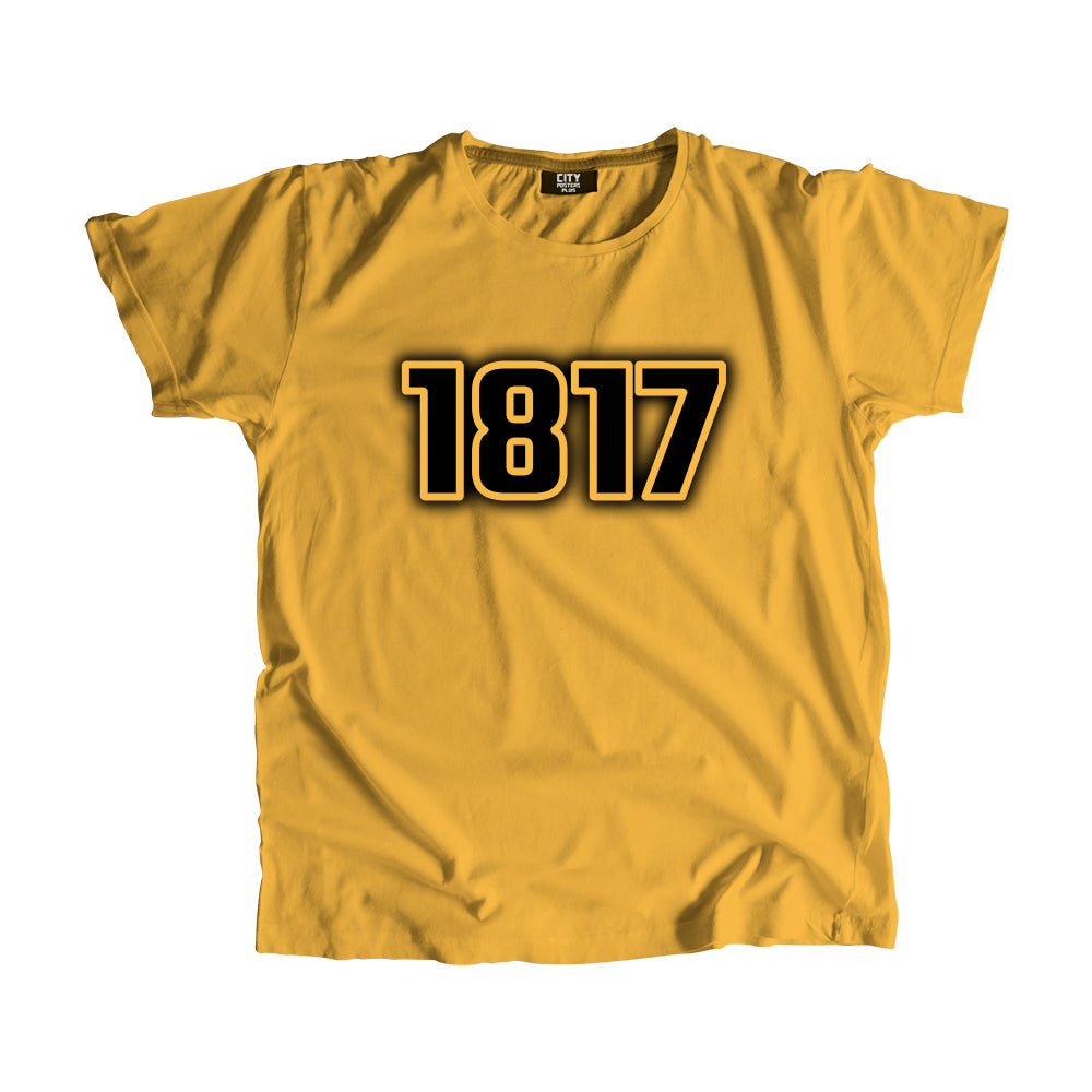 1817 Year Men Unisex T-Shirt (Golden Yellow)