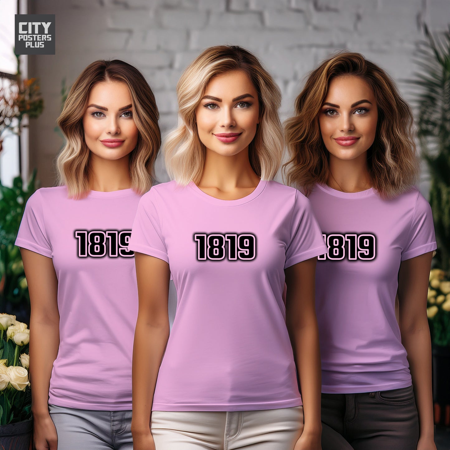 1819 Year Women T-Shirt (Light Pink)