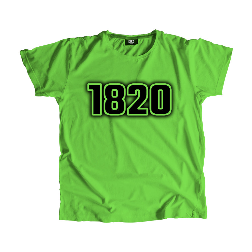 1820 Year Men Unisex T-Shirt (Liril Green)