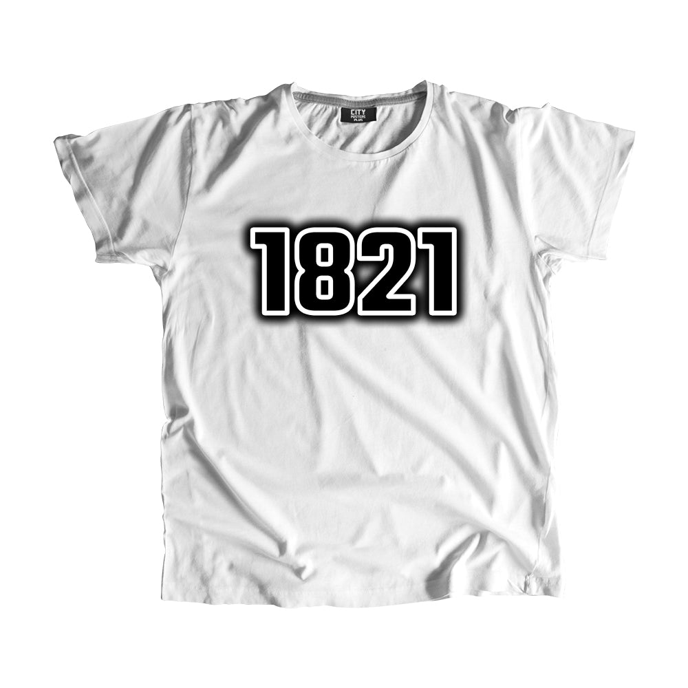 1821 Year Men Unisex T-Shirt (White)
