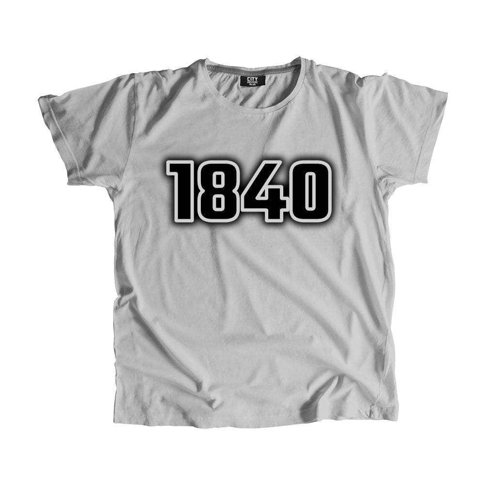 1840 Year Men Unisex T-Shirt (Melange Grey)