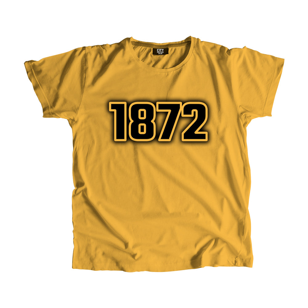 1872 Year Men Unisex T-Shirt (Golden Yellow)