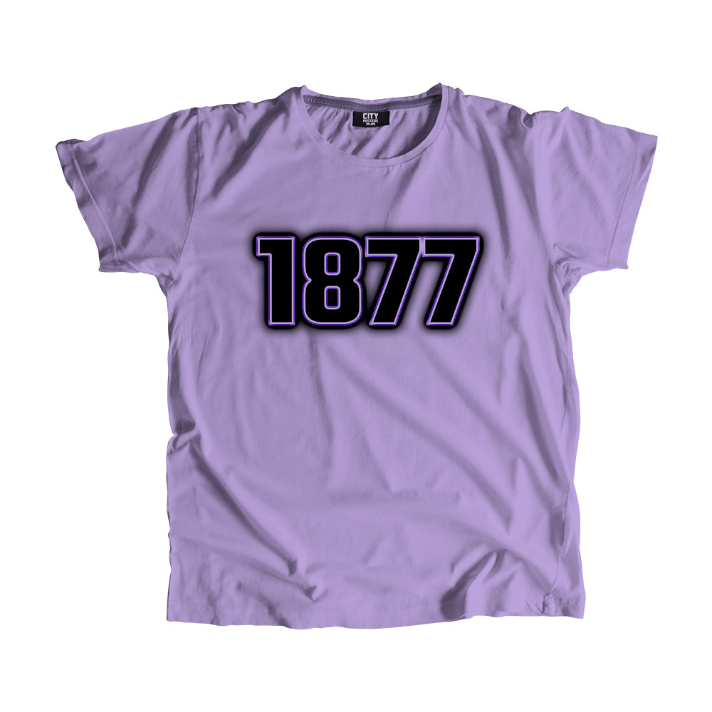 1877 Year Men Unisex T-Shirt (Iris Lavender)