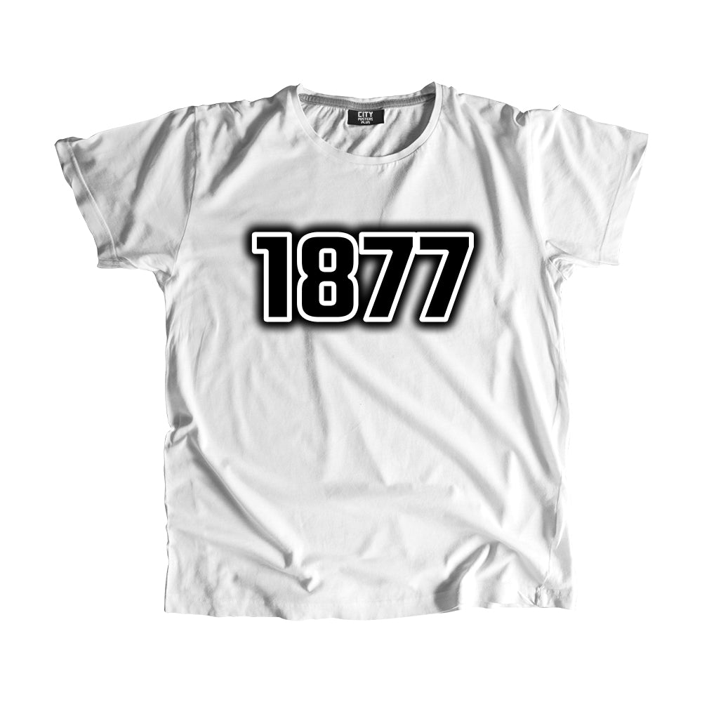 1877 Year Men Unisex T-Shirt (White)