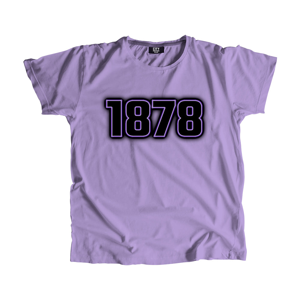 1878 Year Men Unisex T-Shirt (Iris Lavender)
