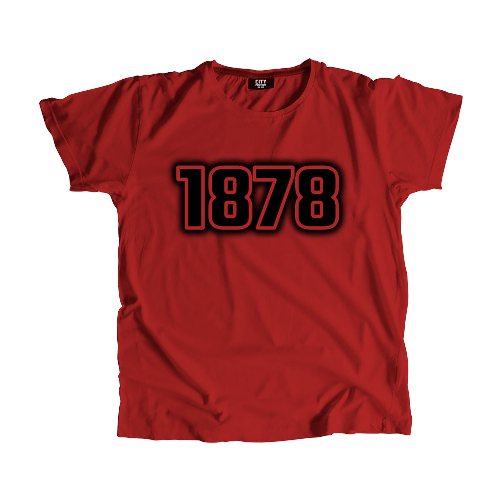 1878 Year Men Unisex T-Shirt (Red)