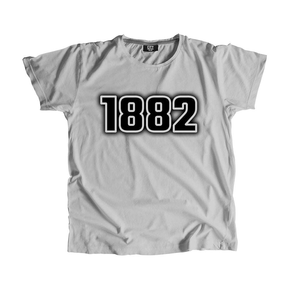 1882 Year Men Unisex T-Shirt (Melange Grey)