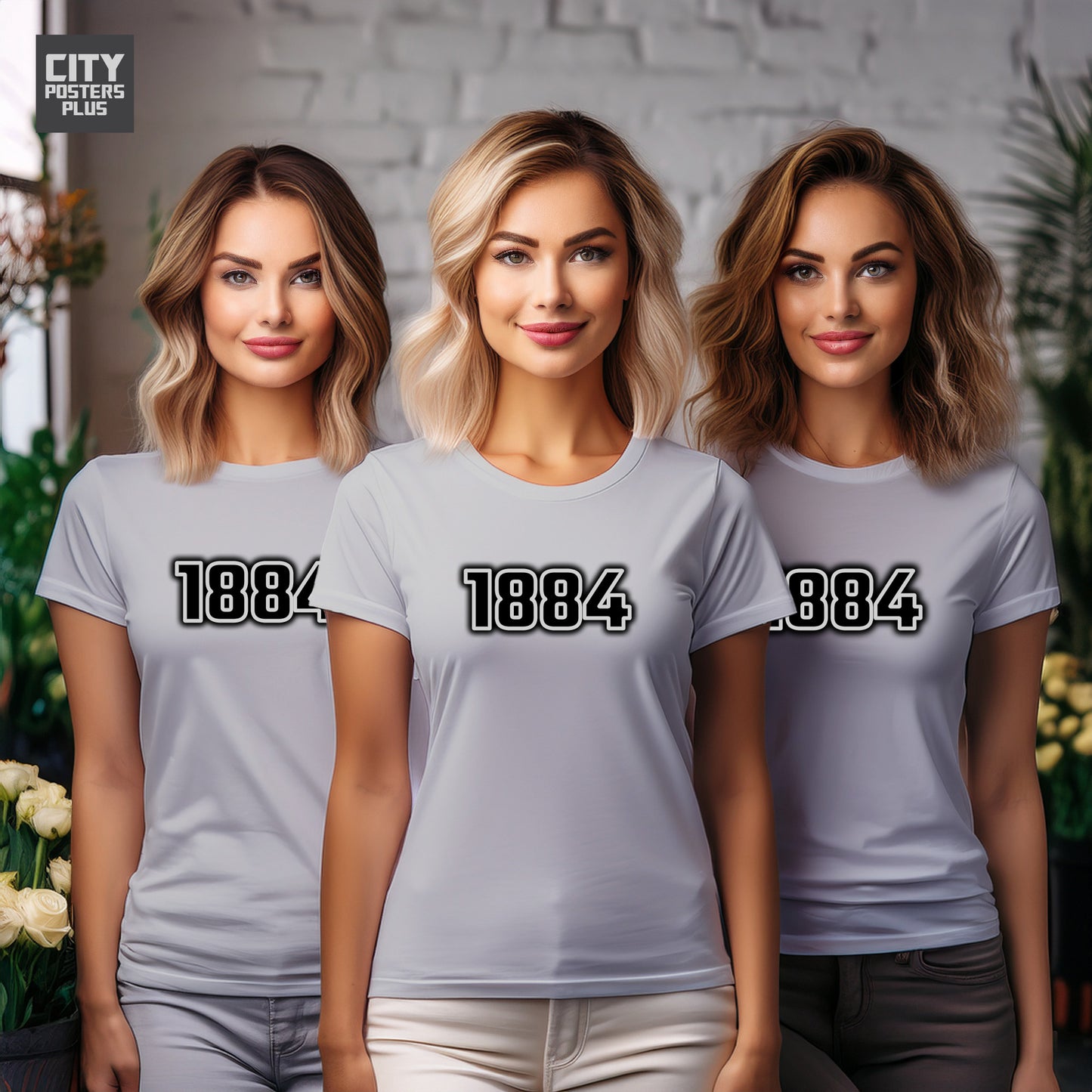 1884 Year Women T-Shirt (Melange Grey)