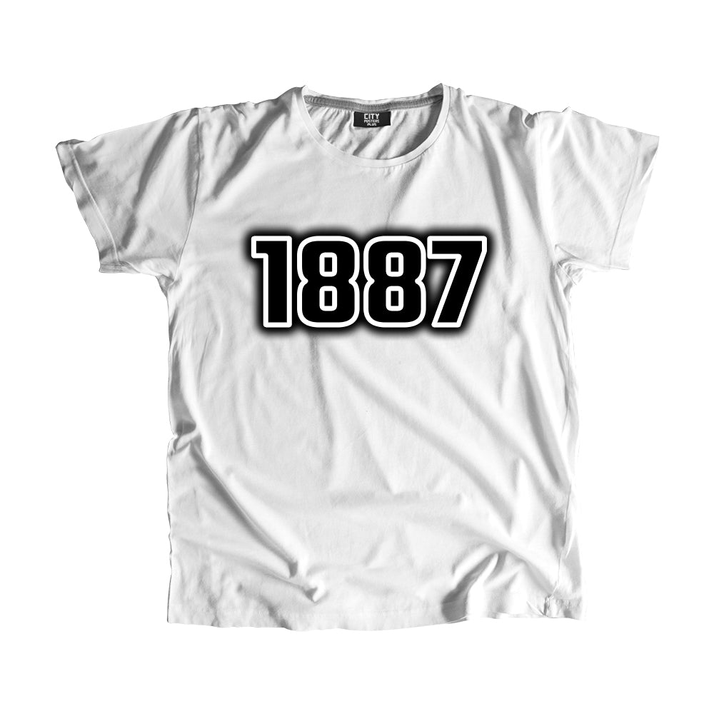 1887 Year Men Unisex T-Shirt (White)