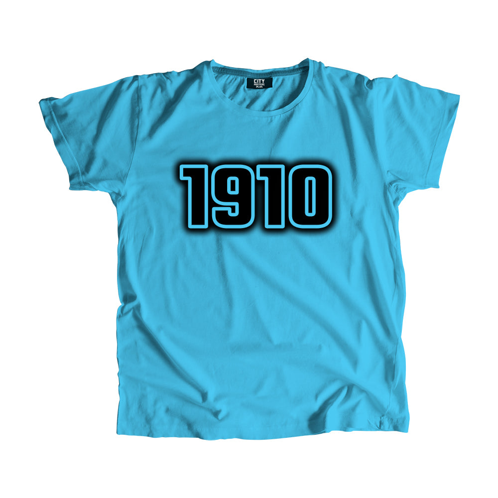1910 Year Men Unisex T-Shirt (Sky Blue)