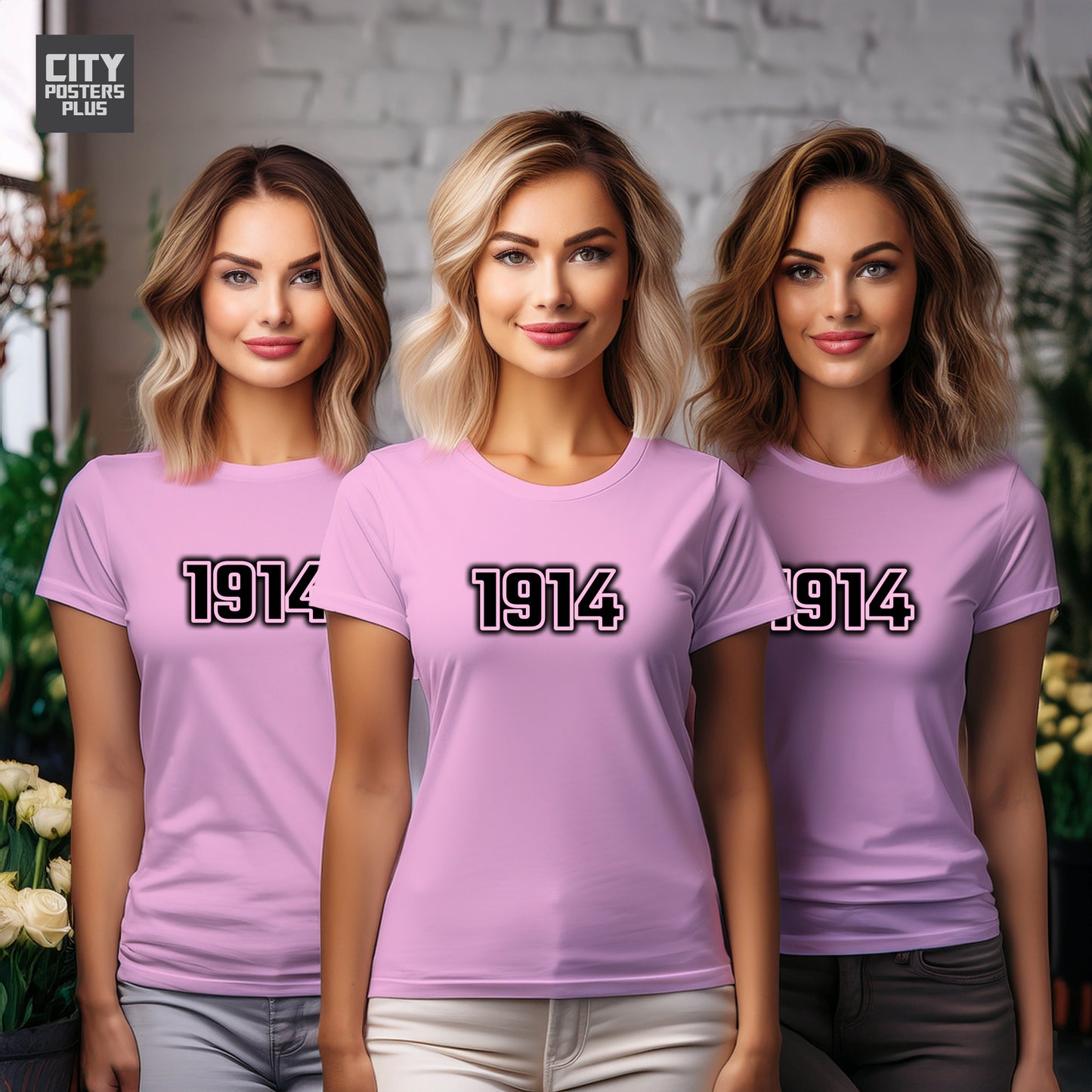 1914 Year Women T-Shirt (Light Pink)