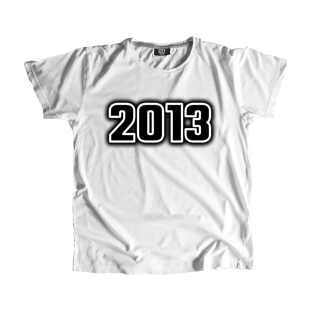 2013 Year Men Unisex T-Shirt (White)