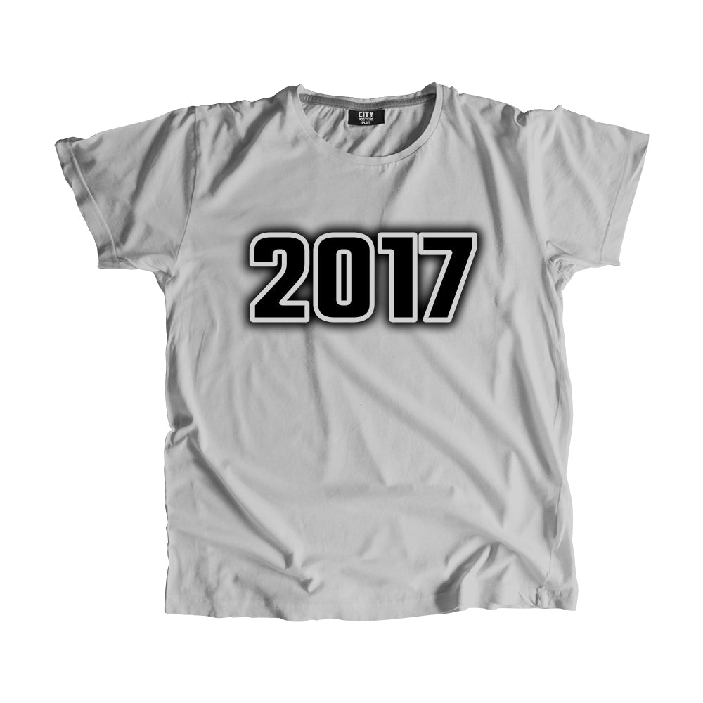 2017 Year Men Unisex T-Shirt (Melange Grey)