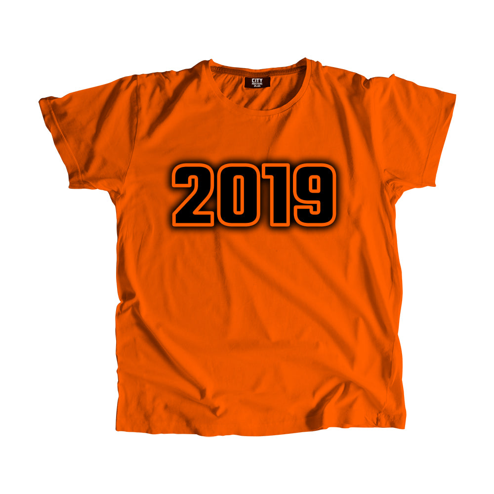 2019 Year Men Unisex T-Shirt (Orange)