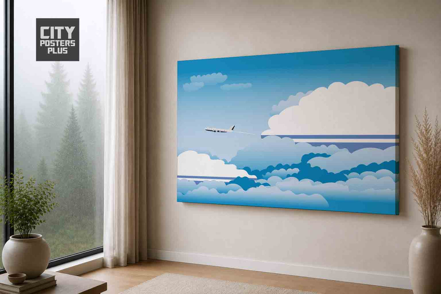 Altai Republic Day Clouds Canvas Framed Prints | Country & City Wall Art | City Posters Plus