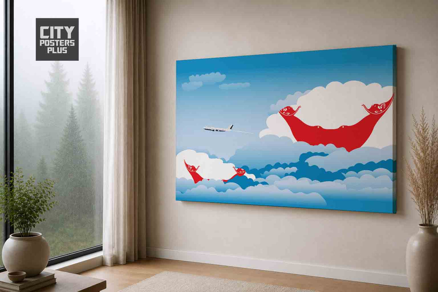 Easter Island Rapa Nui Day Clouds Canvas Framed Prints | Country & City Wall Art | City Posters Plus