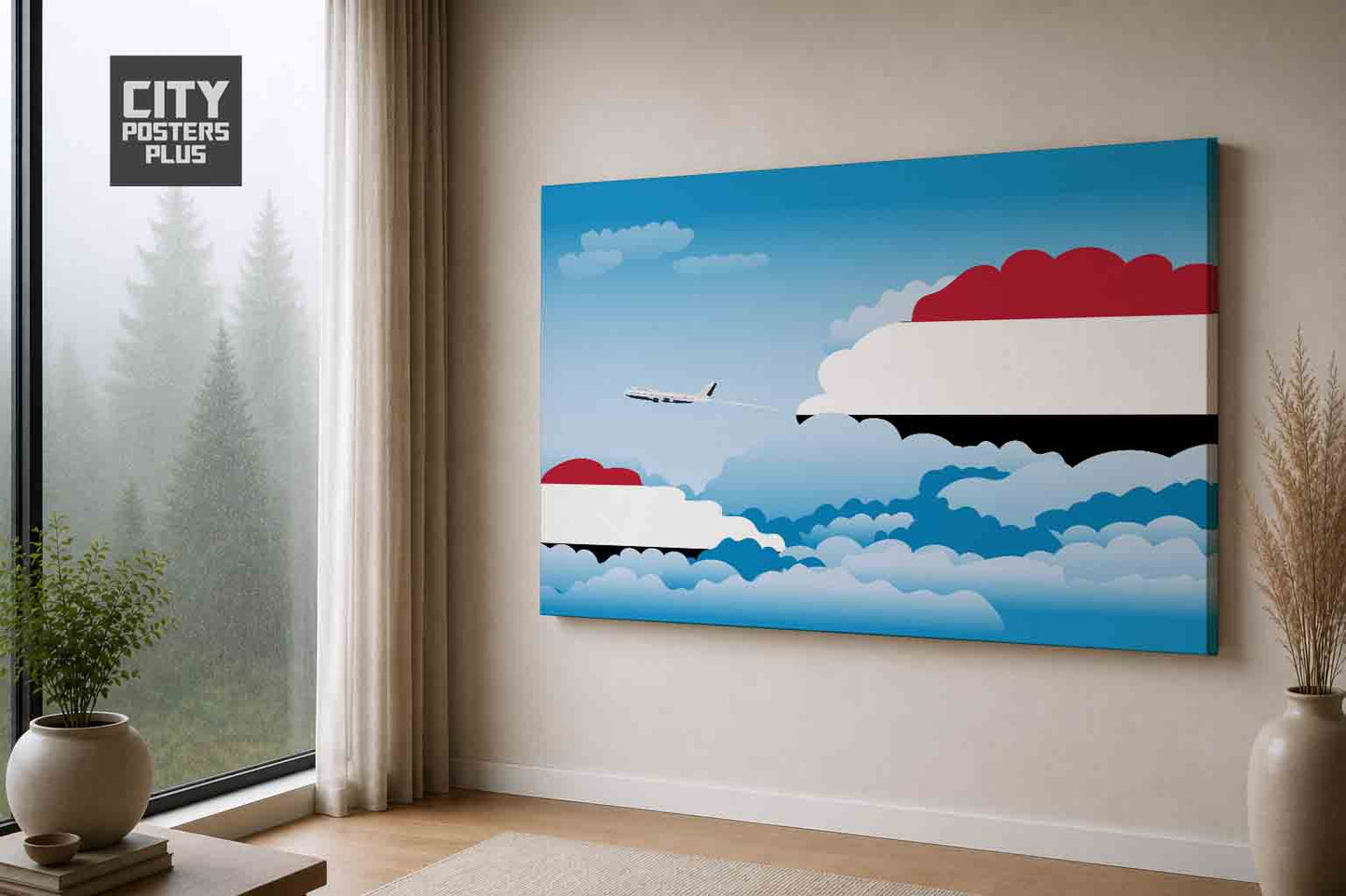 Yemen Day Clouds Canvas Framed Prints | Country & City Wall Art | City Posters Plus