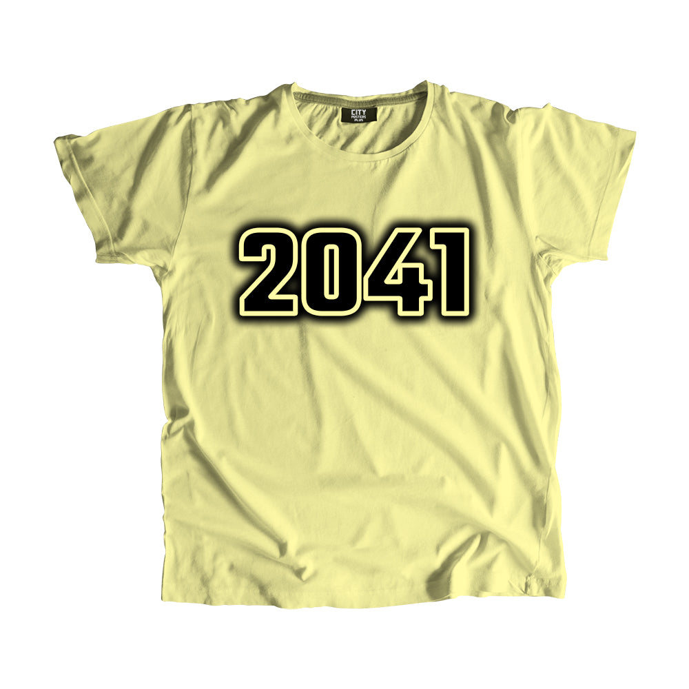 2041 Year Men Unisex T-Shirt (Butter Yellow)