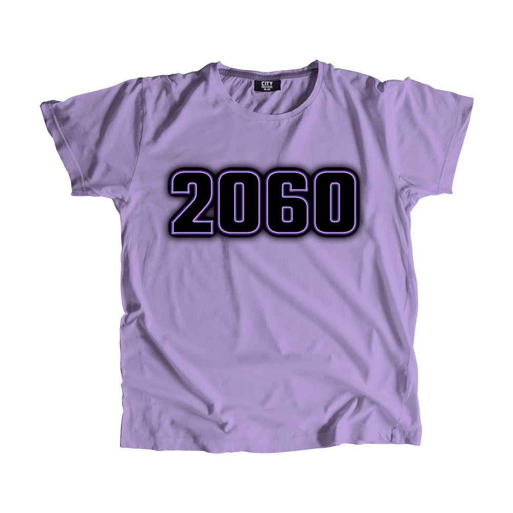 2060 Year Men Unisex T-Shirt (Iris Lavender)