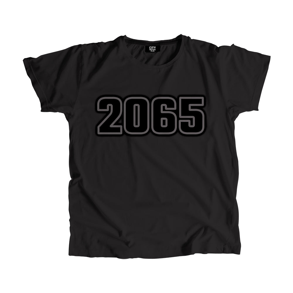 2065 Year Men Unisex T-Shirt (Black)