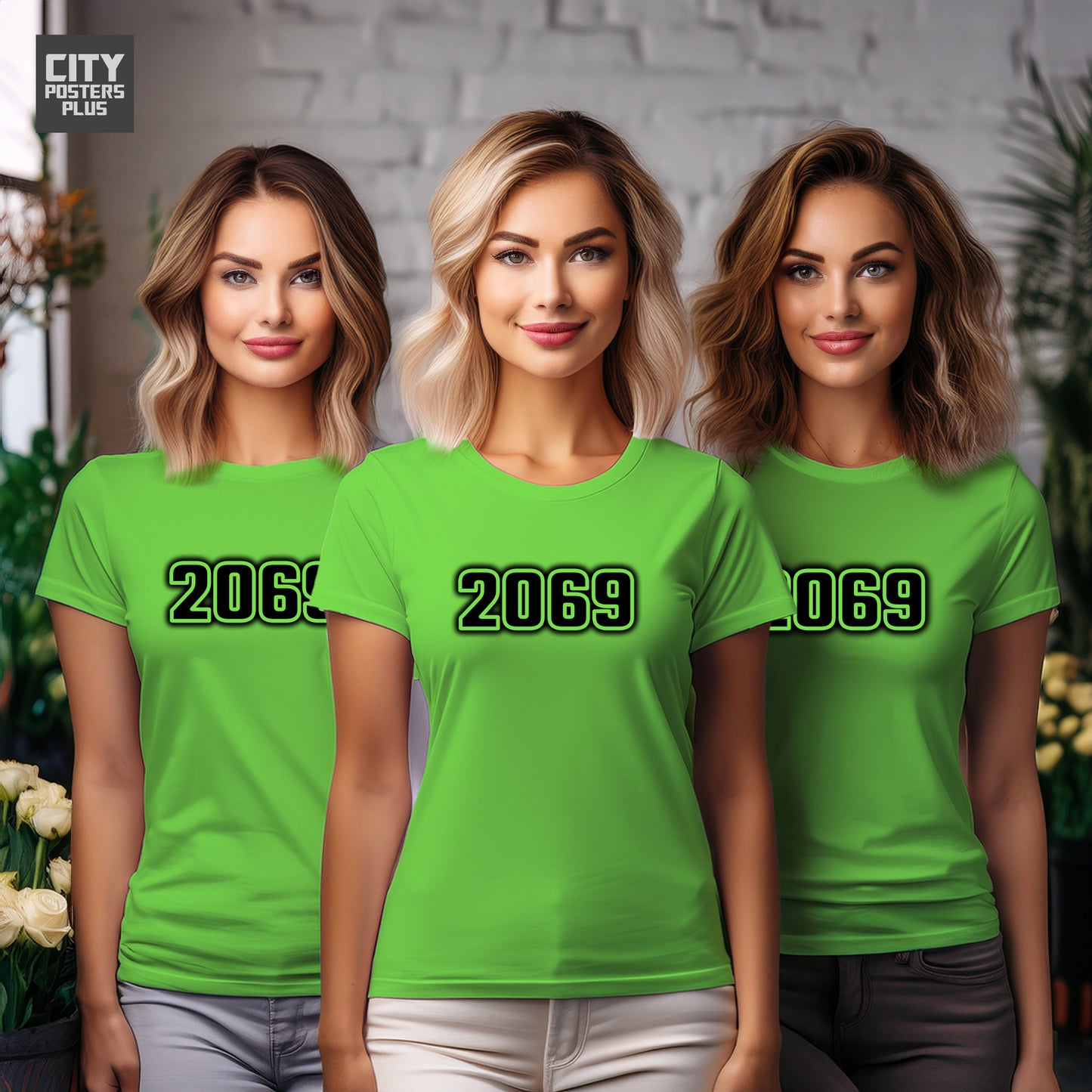 2069 Year Women T-Shirt (Liril Green)