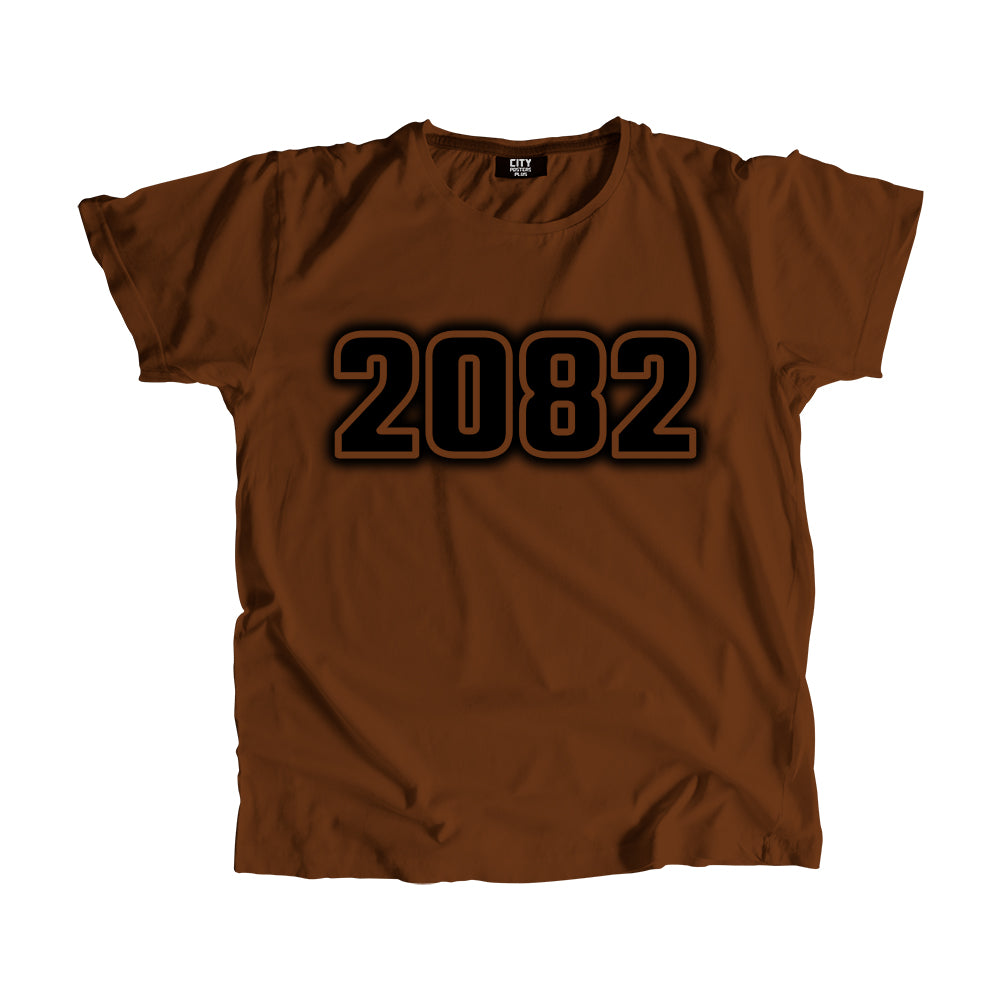 2082 Year Men Unisex T-Shirt (Brown)