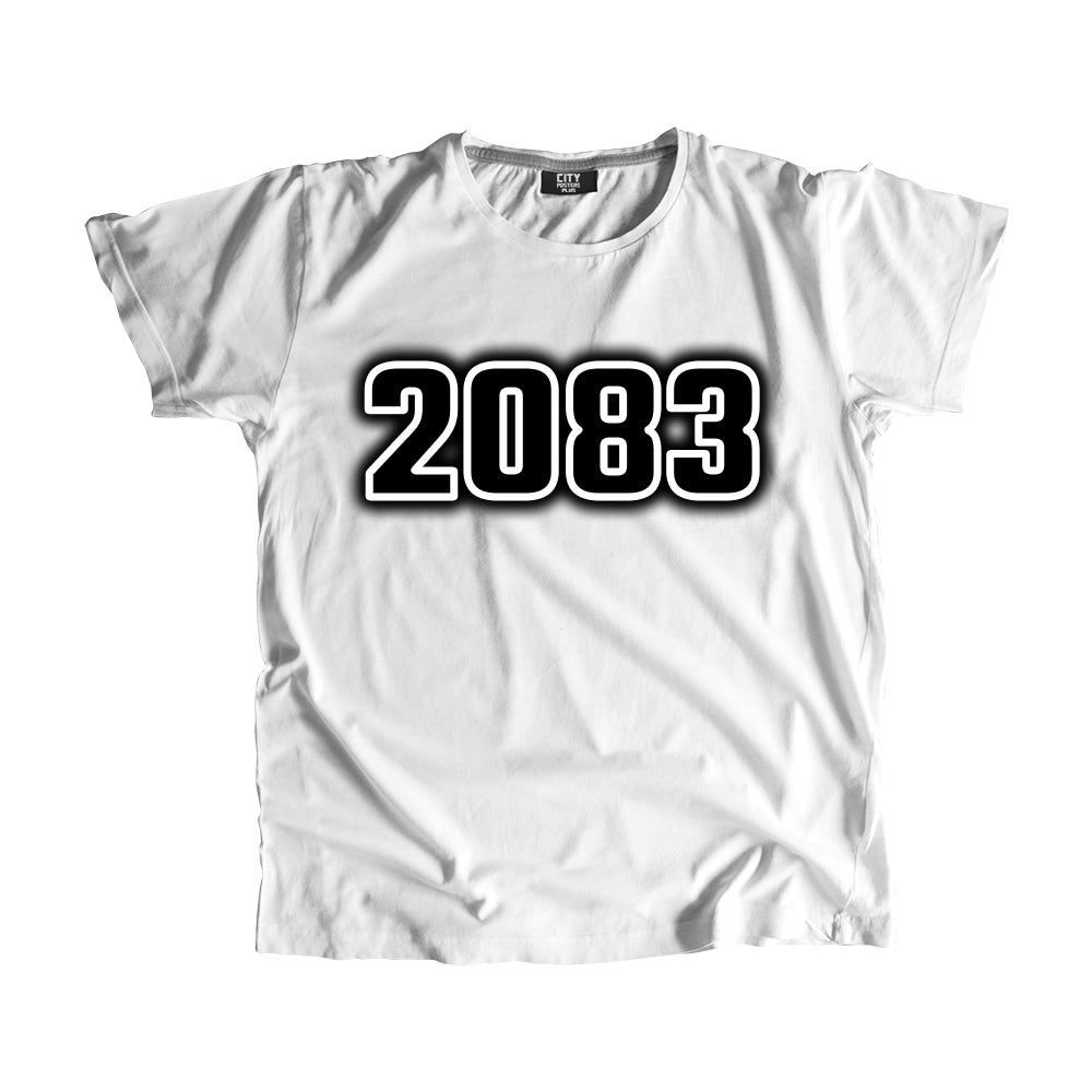 2083 Year Men Unisex T-Shirt (White)