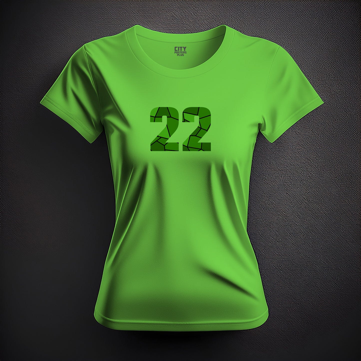 22 Number Women T-Shirt (Liril Green)