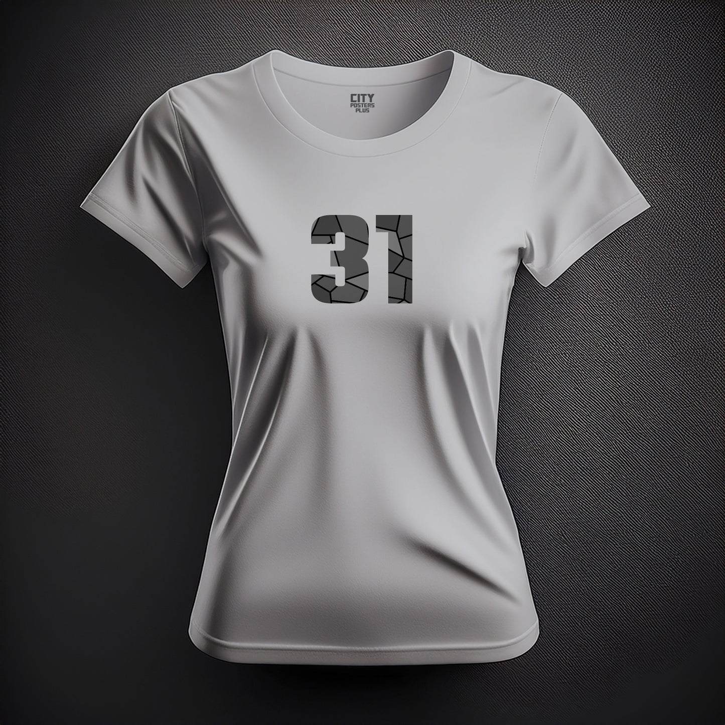 31 Number Women T-Shirt (Melange Grey)