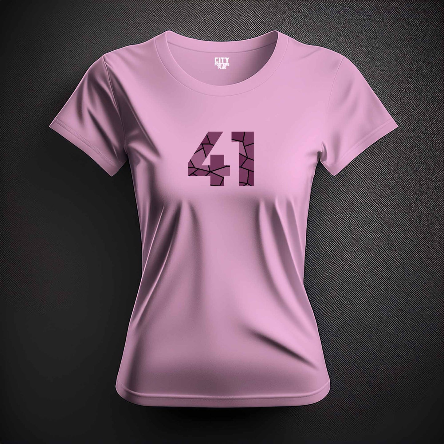 41 Number Women T-Shirt (Light Pink)