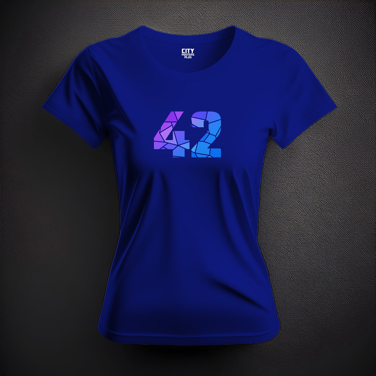 42 Number Women T-Shirt (Royal Blue)
