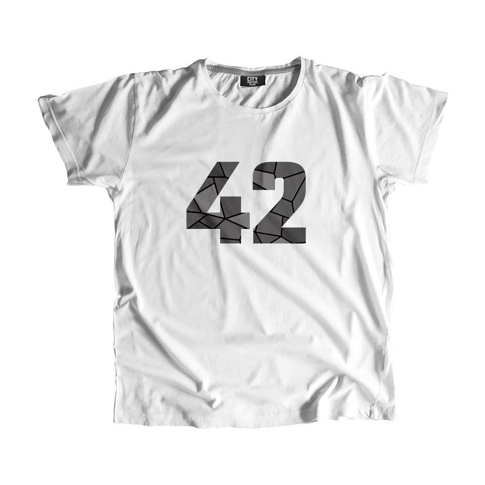 42 Number Men Unisex T-Shirt (White)