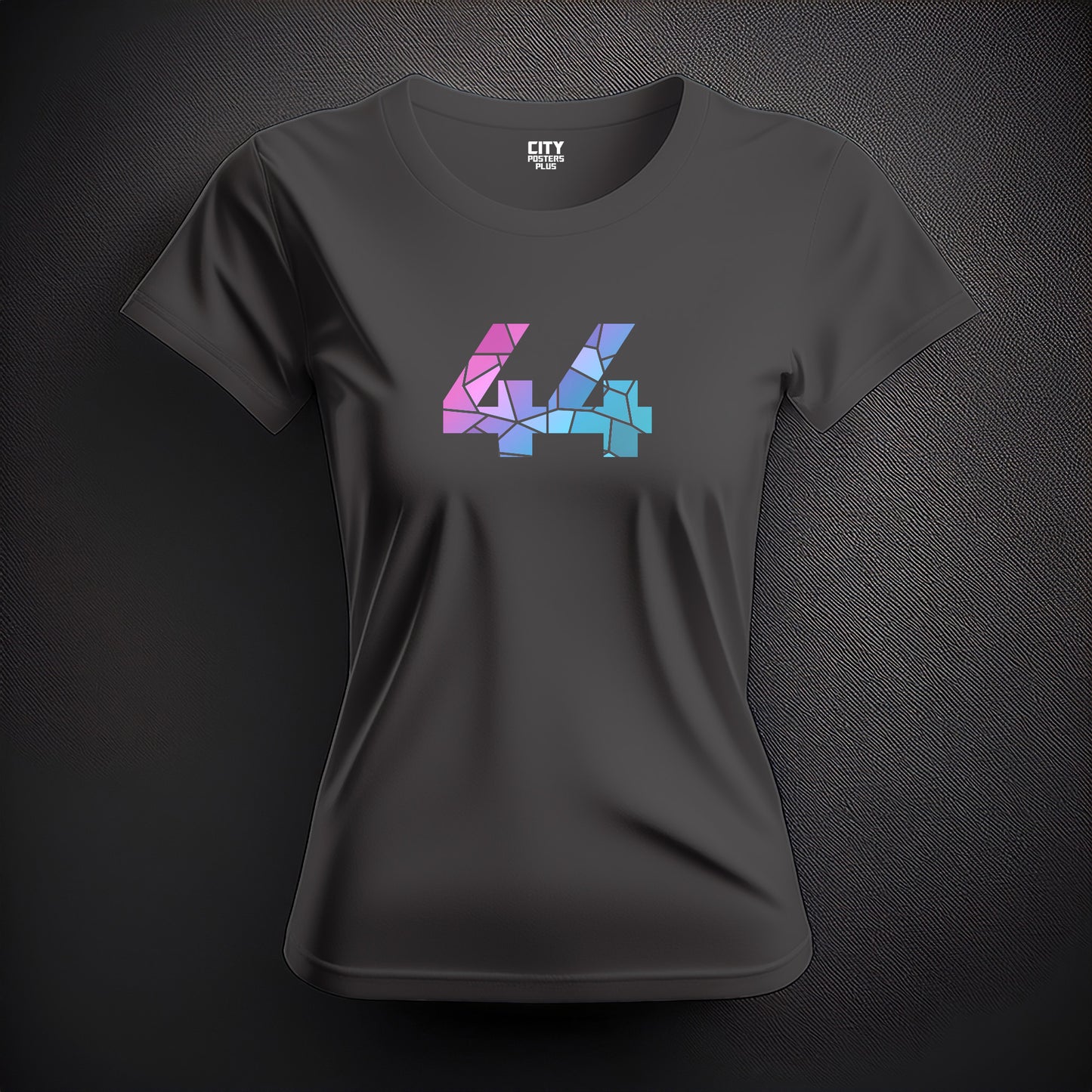 44 Number Women T-Shirt (Charcoal Grey)