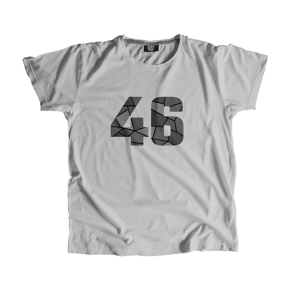 46 Number Men Unisex T-Shirt (Melange Grey)