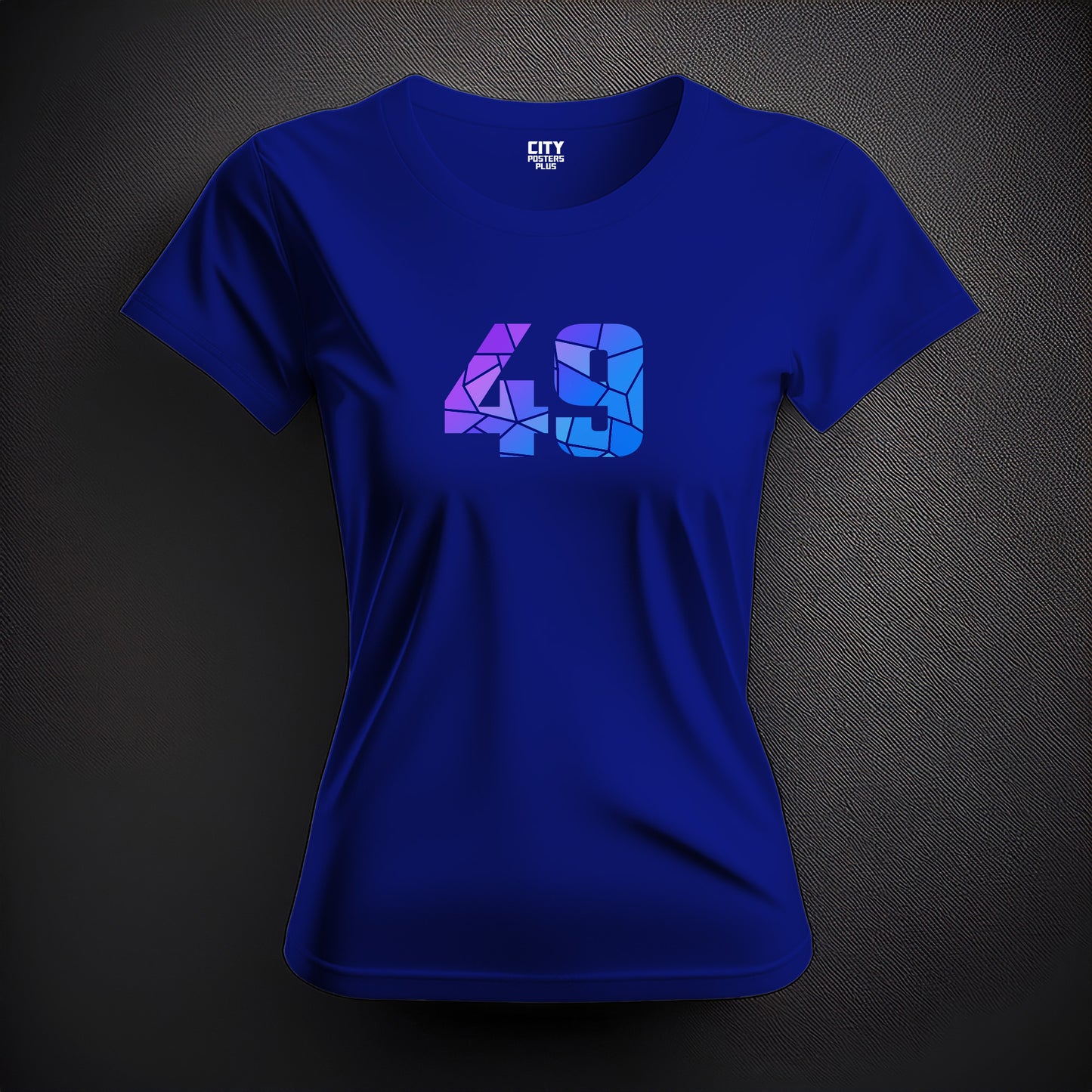 49 Number Women T-Shirt (Royal Blue)