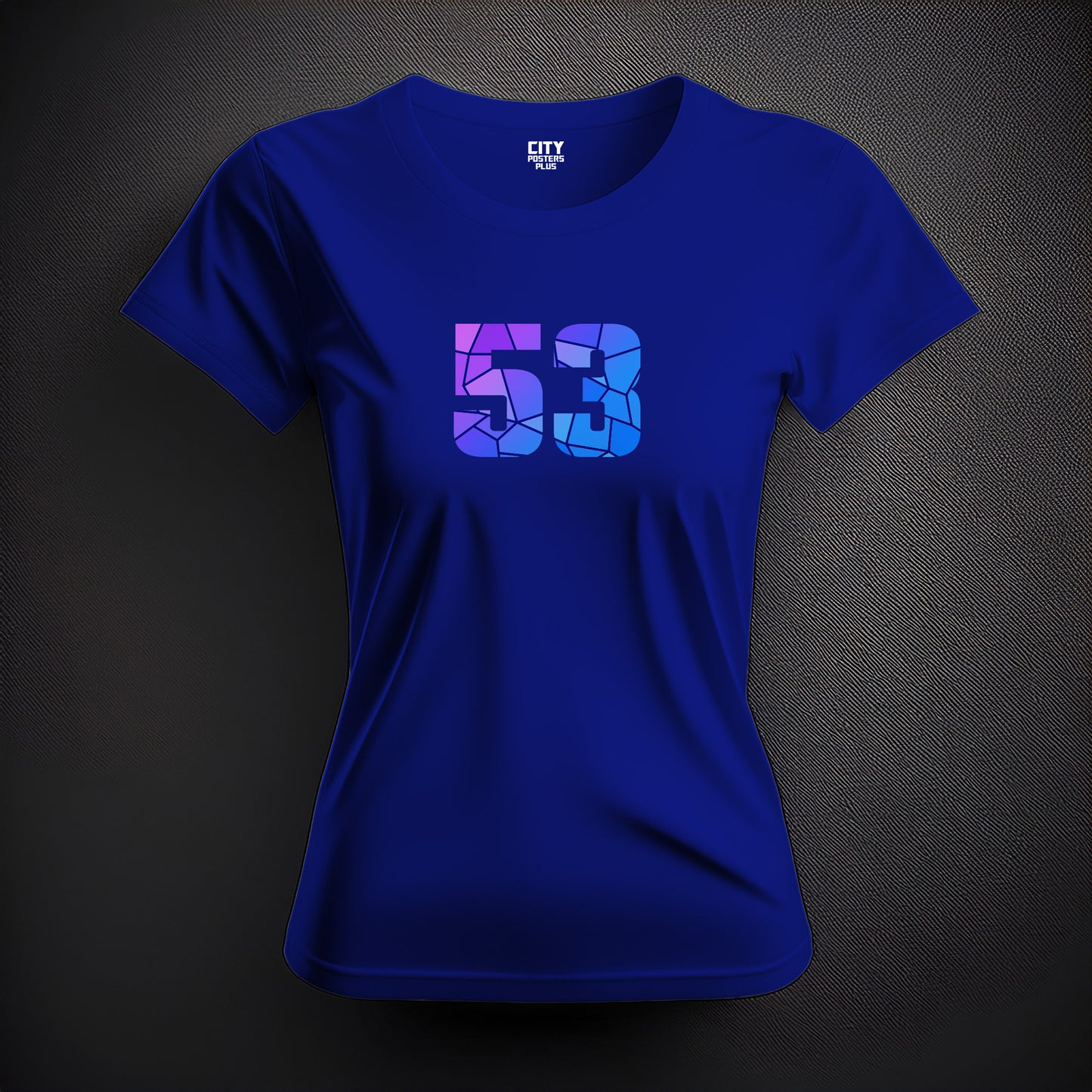 53 Number Women T-Shirt (Royal Blue)