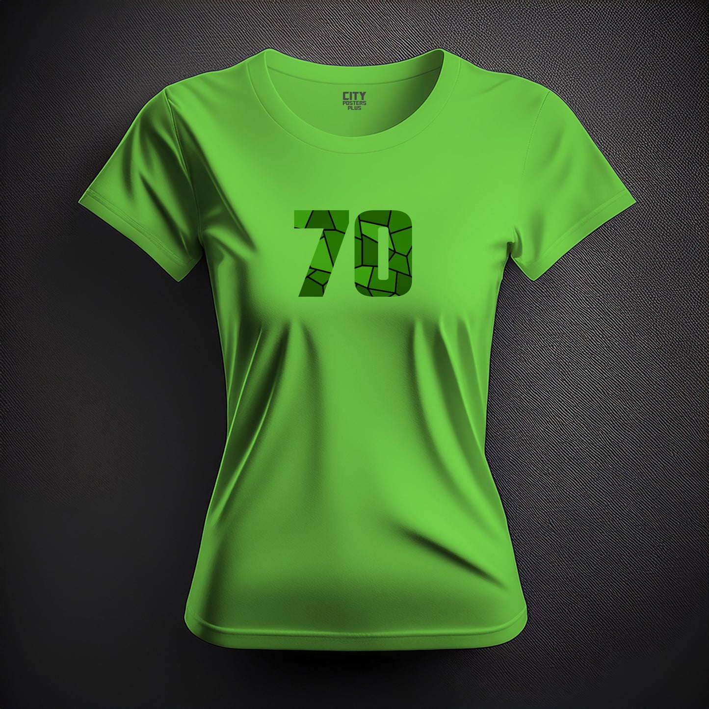 70 Number Women T-Shirt (Liril Green)