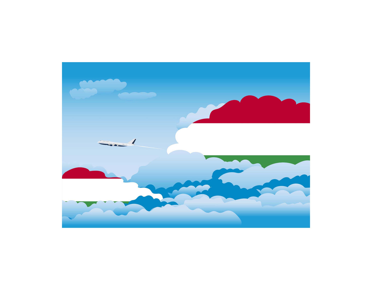Hungary Day Clouds Blankets & Throws | Soft Premium Blankets | City Posters Plus