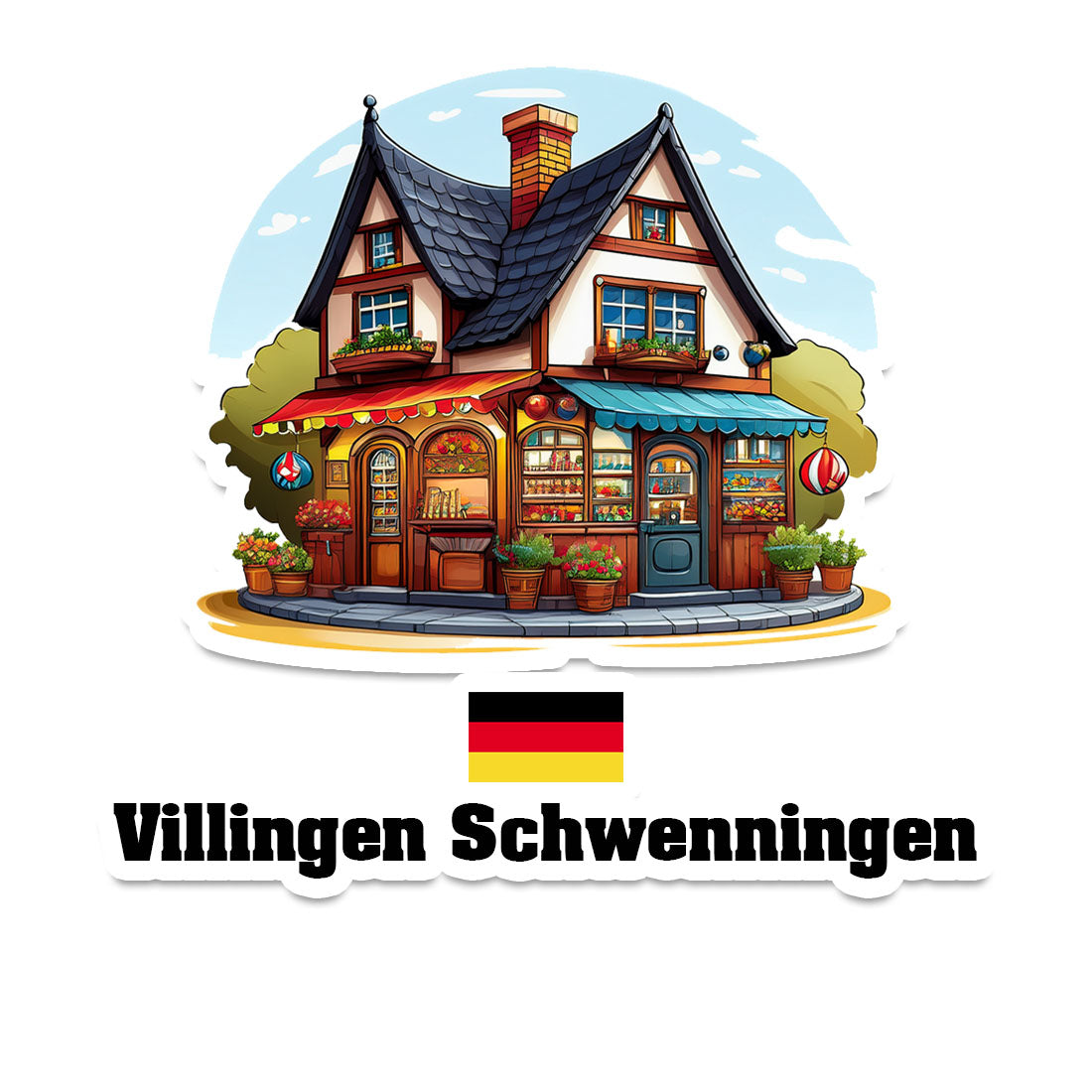 Villingen Schwenningen Home Town Office Shop Germany Sticker & Magnet