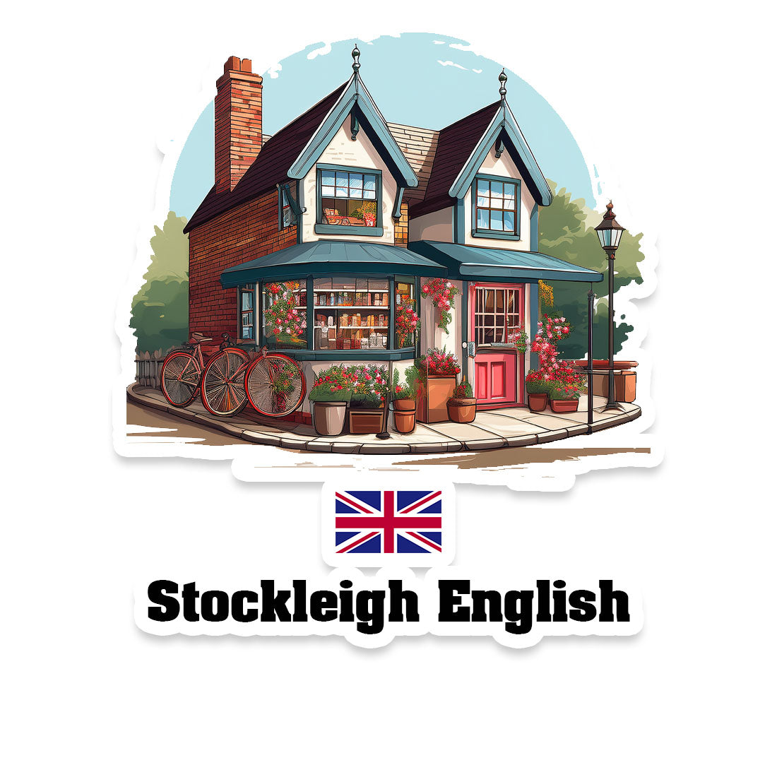 Stockleigh English Home Town Office Shop United Kingdom Sticker & Magnet
