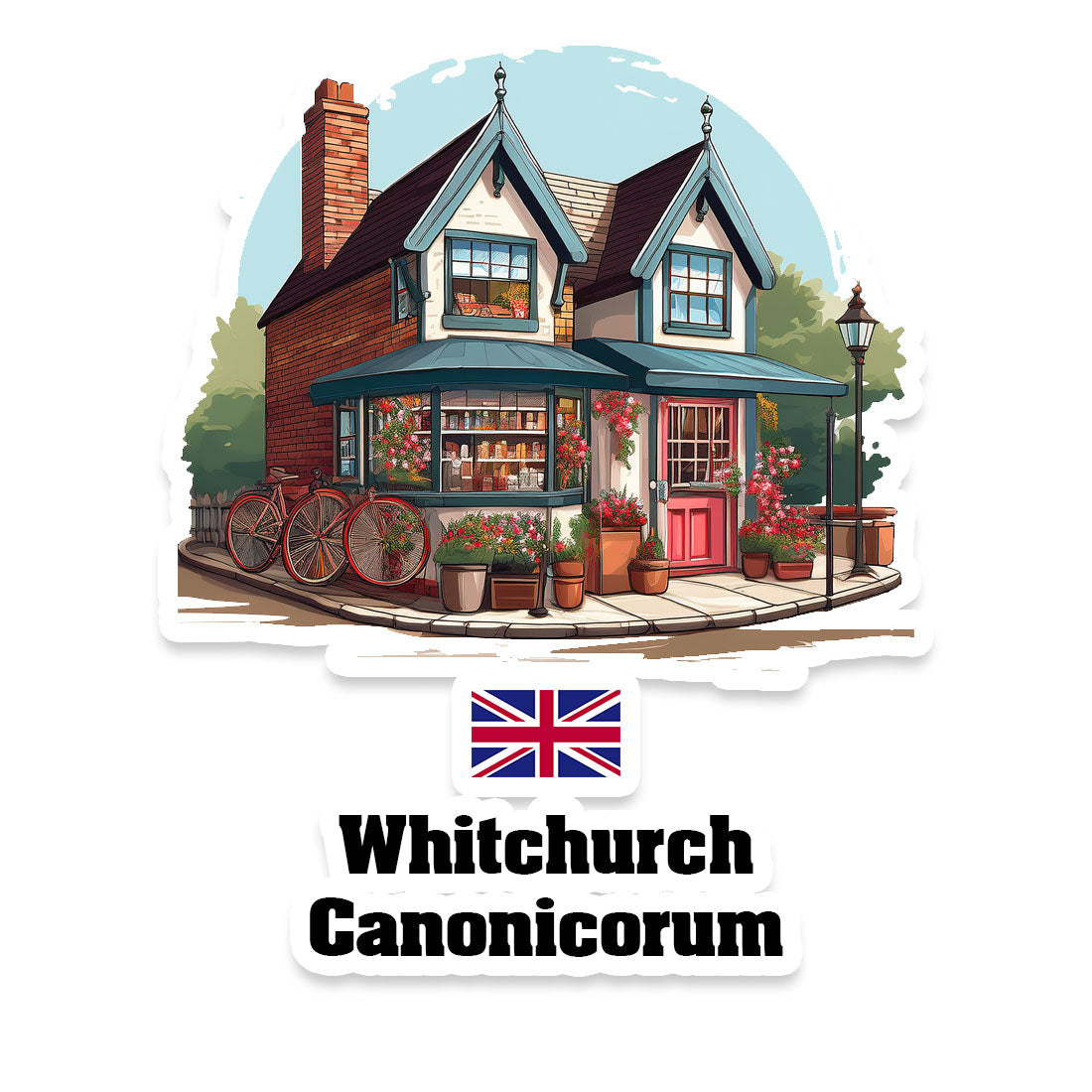 Whitchurch Canonicorum Home Town Office Shop United Kingdom Sticker & Magnet