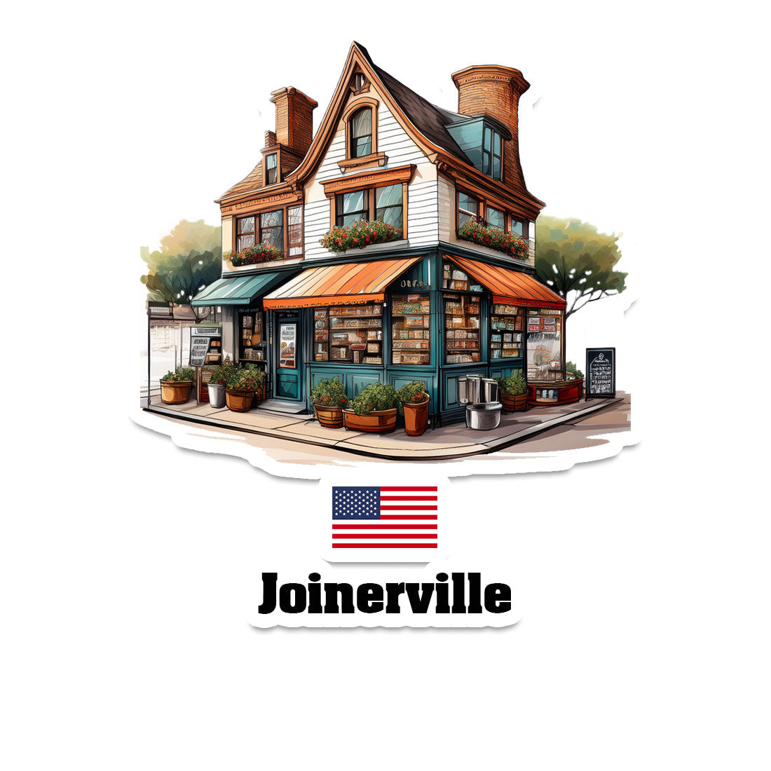 Joinerville Home Town Office Shop USA Sticker & Magnet