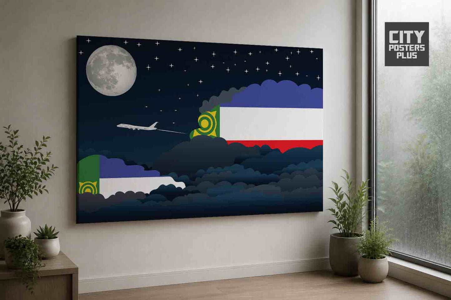Khakassia Night Clouds Framed Canvas Prints | Country & City Wall Art